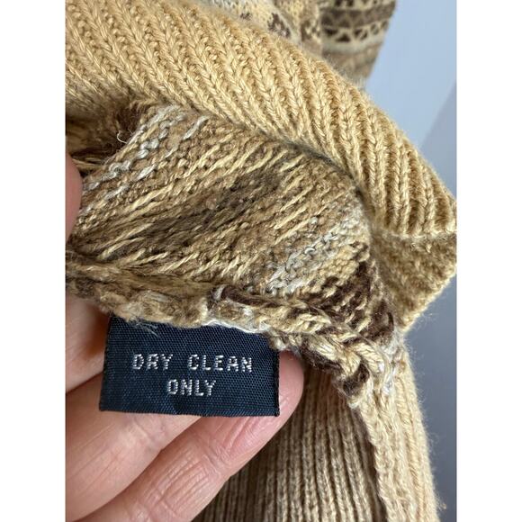 Polo Ralph Lauren Vintage 90’s Men’s Fair Isle Linen Silk Cotton Sweater Sz XL - Picture 4 of 13